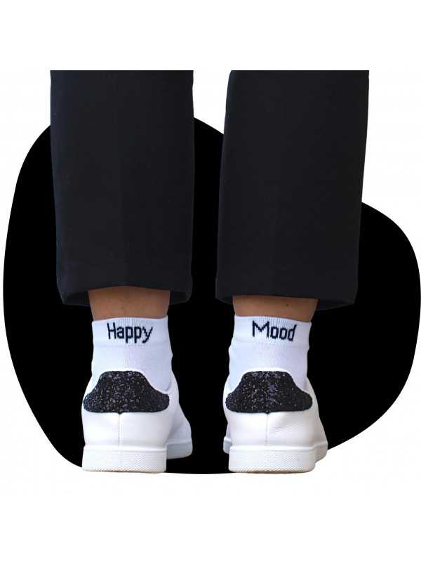 Chaussettes blanches Homme Happy Mood