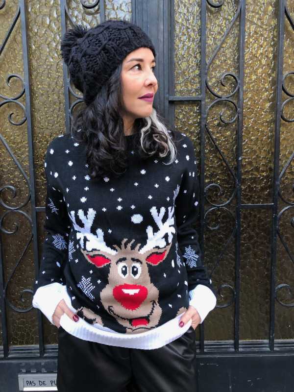 Pull de noel online cerf