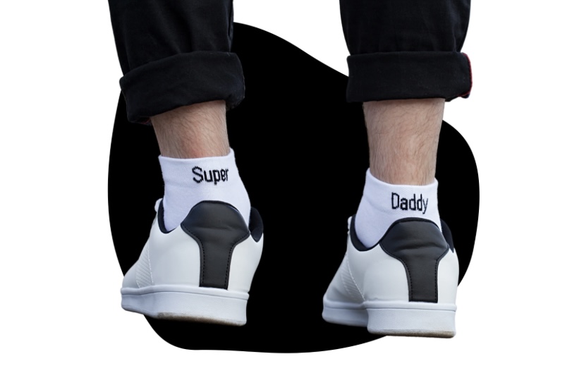 Chaussette-homme-blanche-super-daddy